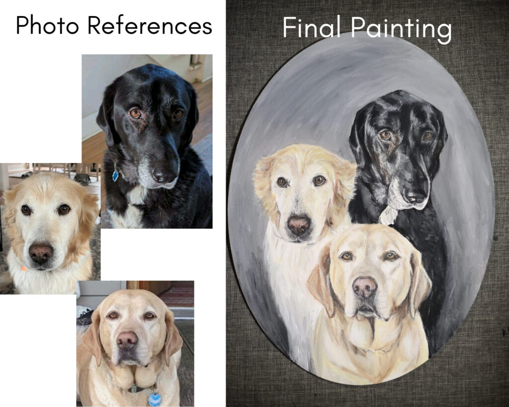 dog painting