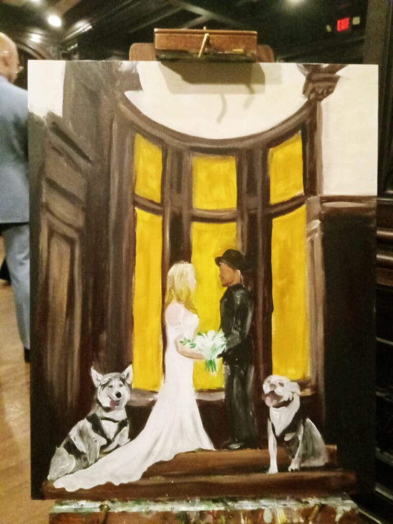pittsburgh live wedding painter