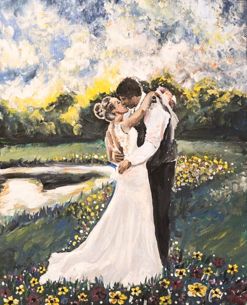 custom wedding painting