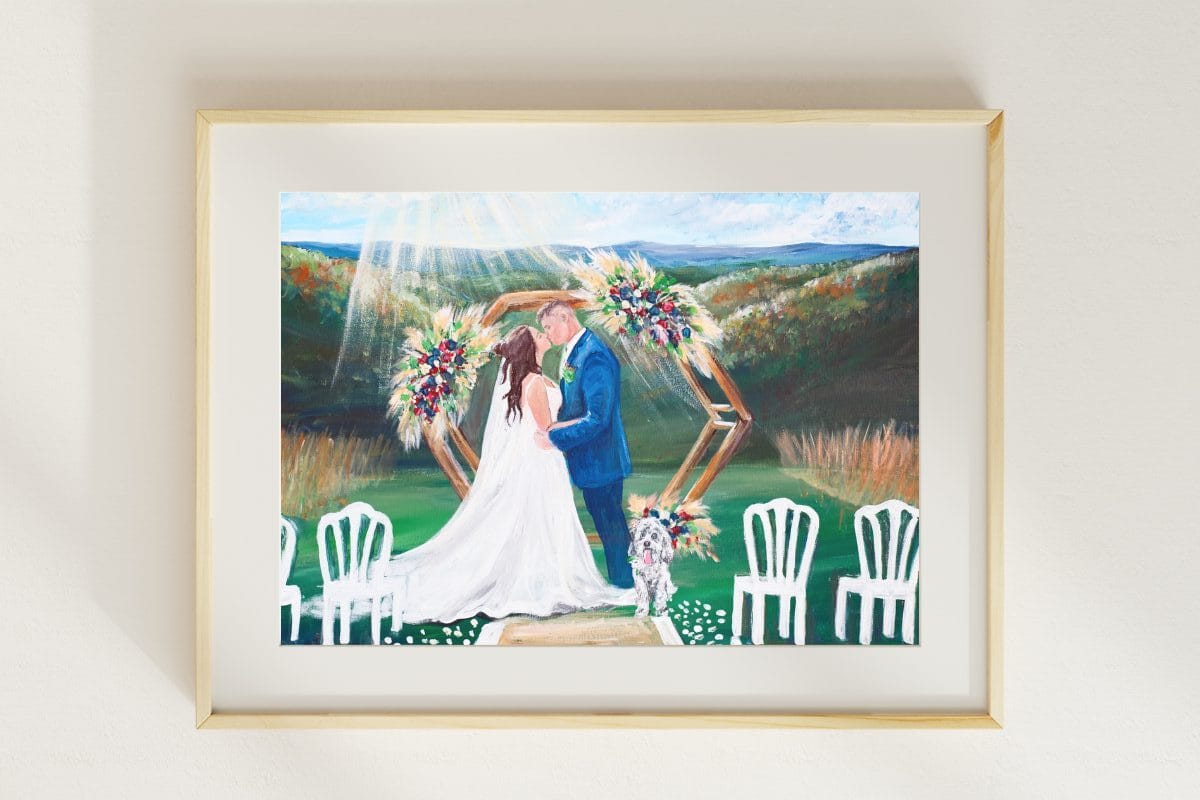 Laurel Highlands Live Wedding Painting