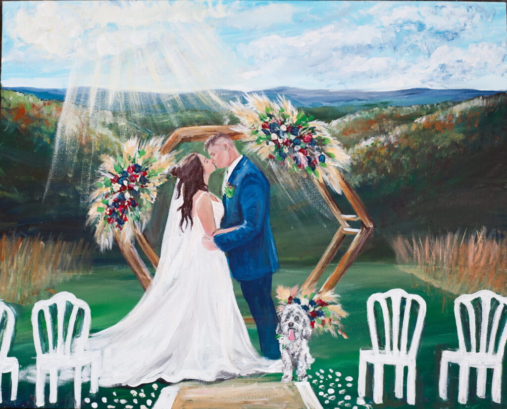 pennsylvania live wedding painter
