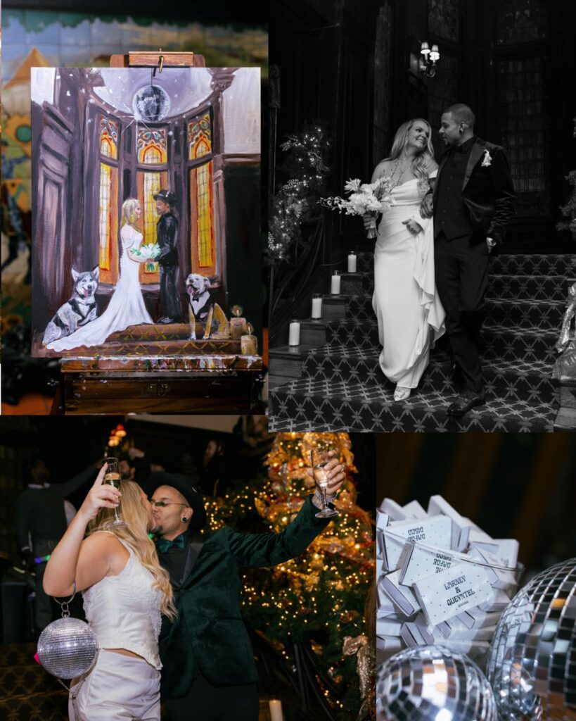 mansions on fifth live wedding painting