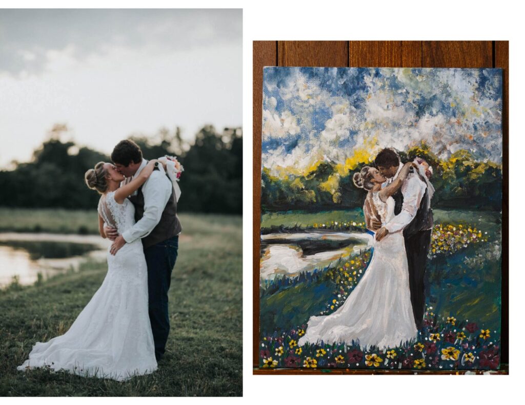pittsburgh custom wedding paintings
