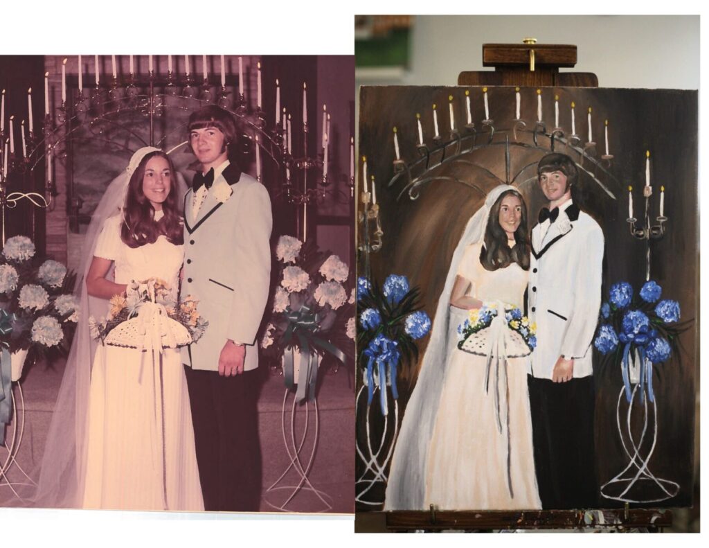custom wedding paintings
