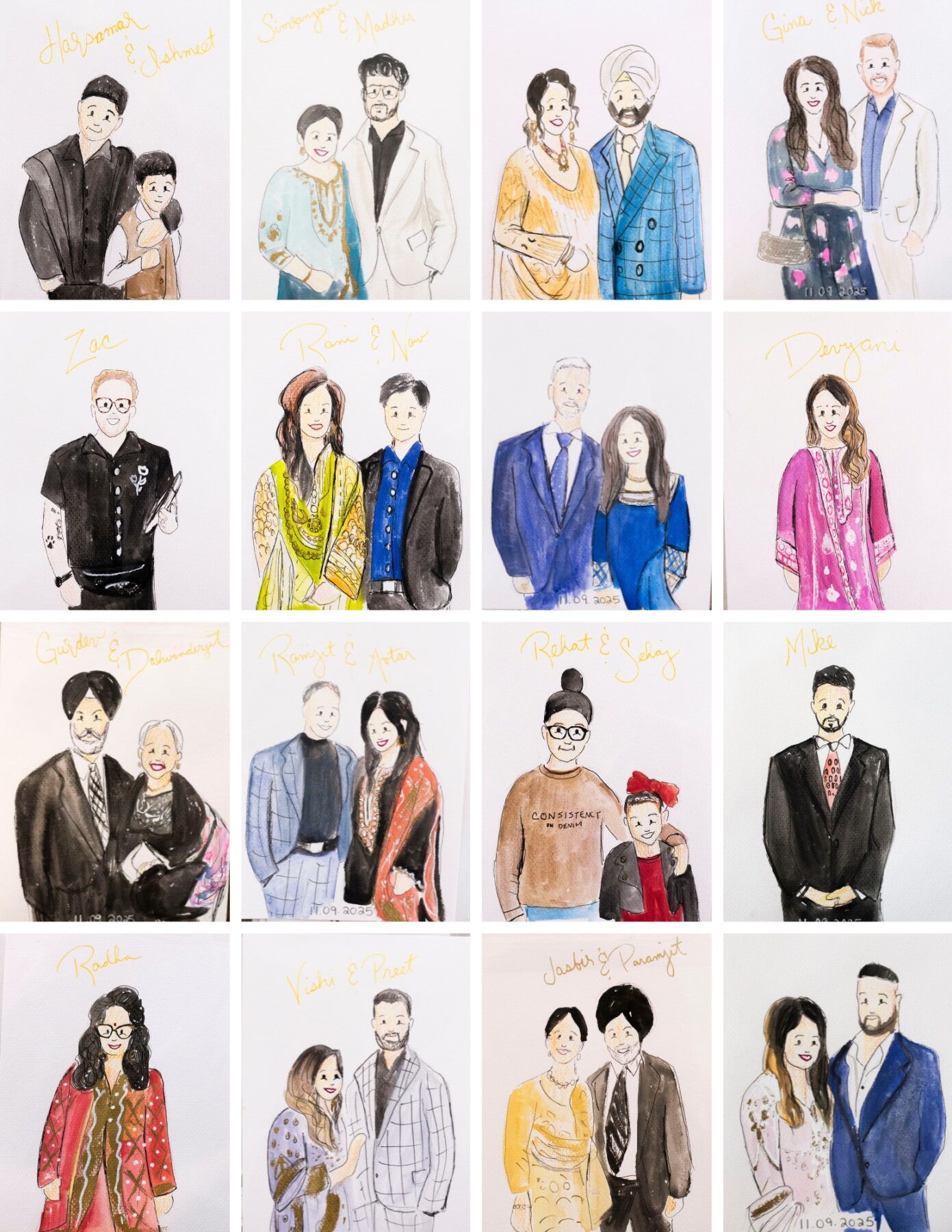 Watercolor Guest Portraits