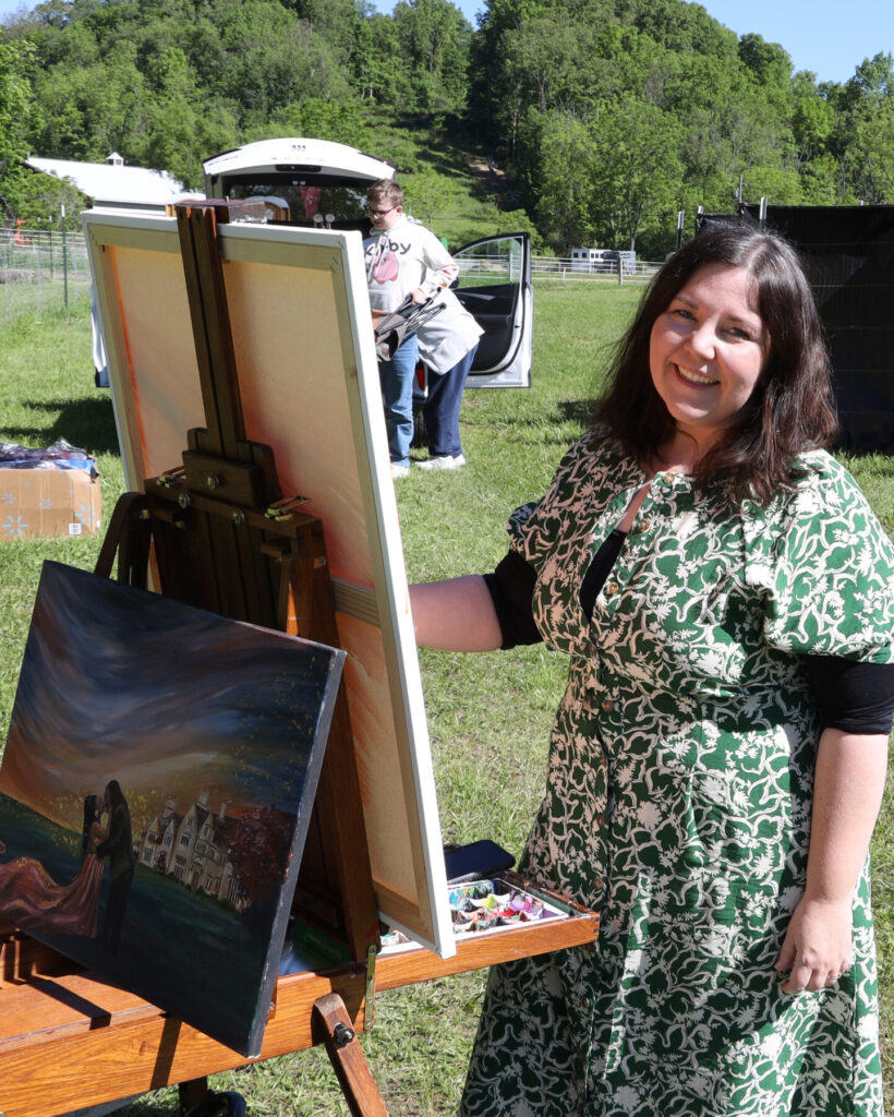 angie candell, pittsburgh live event painter